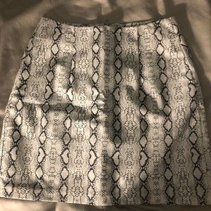 Pleather Snake Skin Skirt